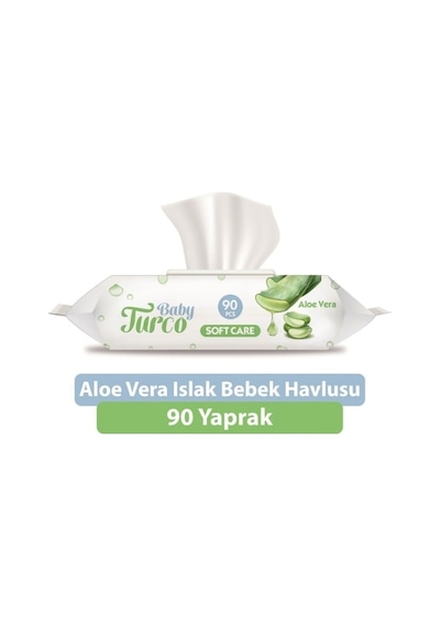 Soft Care Aloe Vera Islak Mendil 90 Lı Paket 6 Adet 540 Yaprak 90'lı