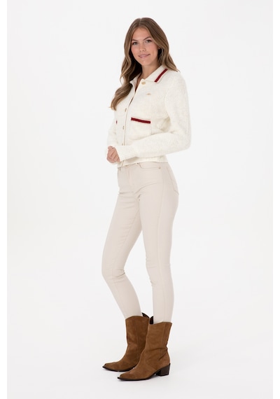 U.S. Polo Assn. Kadın Krem Triko Hırka 50315553-VR256