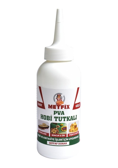 Metfix Pva Hobi Tutkalı 150 Gr Şeffaf Kuruyan