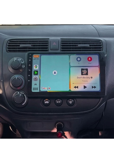 Honda V-tech2 Araç Multimedya Android Ekran Carplay Navigasyon Double Teyp 4+64 9" 01-06 Black Cadence