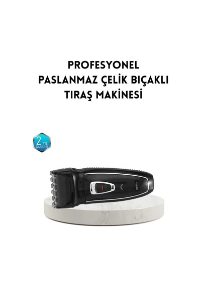 Unisex Şarjlı Saç Ve Sakal Kesme Makinesi Sessiz Motor 1 12 Mm Ayarlanabili - Hs08372801-8 Renkli