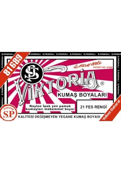 Viktoria Kumaş Boyası - Fes Rengi