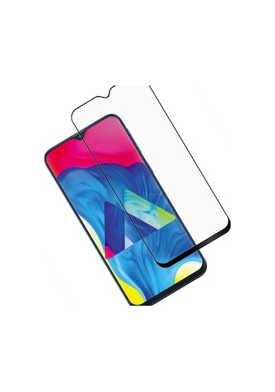AnındaGelir Samsung Galaxy Uyumlu M10 Siyah 5D Tam Kaplayan Ekran Koruyucu Cam