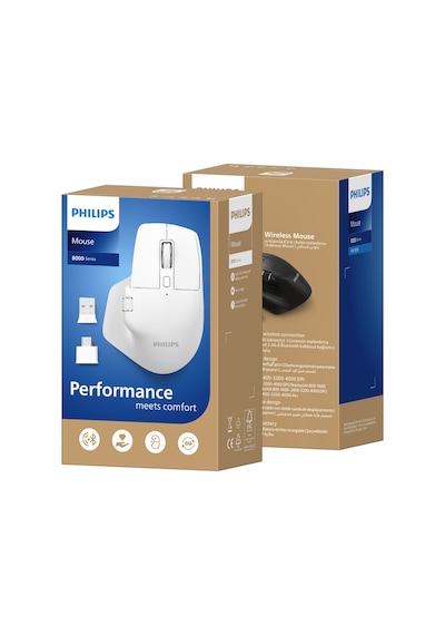 Philips SPK7858 Bluetooth Kablosuz Çift Modlu 4000DPI 7 Tuşlu Optik Mouse