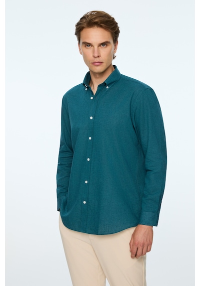 Morven Erkek Petrol Mavisi Keten Trend Düz Regular Fit Düğmeli Yaka Gömlek 26ys004007315 Petrol Mavisi Petrol Mavi Morven Erkek Petrol Mavisi Keten Trend Düz Regular Fit Düğmeli Yaka Gömlek 26ys004007315 Petrol Mavisi Petrol Mavi
