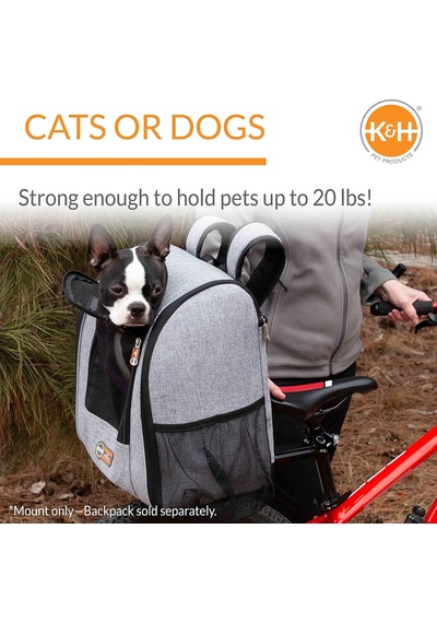 Pet Products Evrensel Arka Bisiklet Montaj Seyahat Bisikleti Kedi Ve Köpek Bisiklet Sepeti Ve Sırt Çantası Siyah Evrensel Fit Montaj