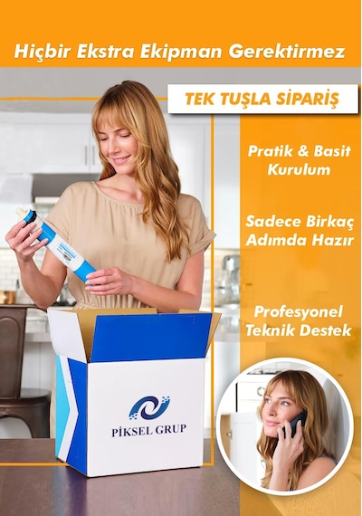 Master Reverse Osmosis System Kapalı Kasa Su Arıtma Cihazı Için 4Lü Filtre Seti (494597896)