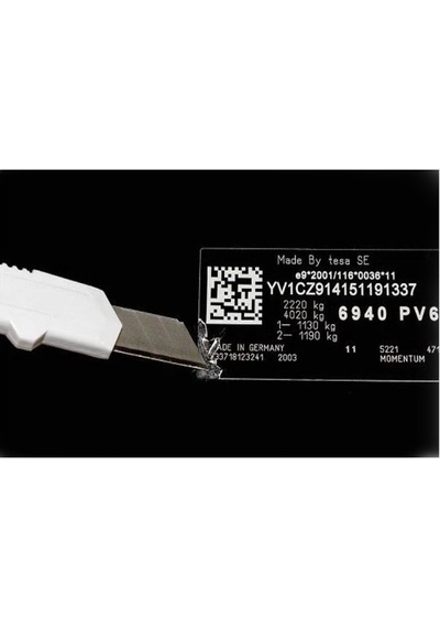 Tesa 6930 Lazer Etiket Bandı Siyah 25mx120mm Mat Siyah