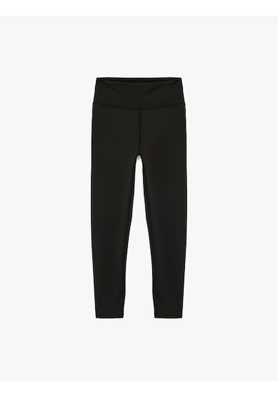 Koton Yüksek Bel Slim Fit Spor Tayt Siyah 6sak40146nk Siyah