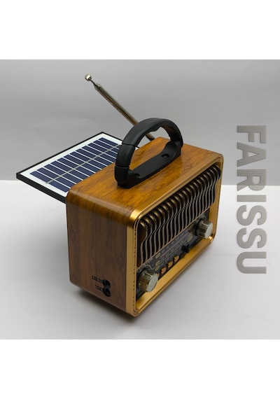 Everton Rt-751 Nostaljik Tasarımlı Bluetooth/solar/usb/tf Kart Destekli Am/fm/sw