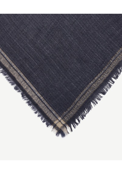 Yargıcı Lurex Detaylı Yün Şal 26kksl1076x 021 Mavi