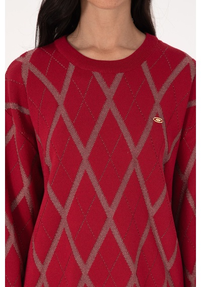 U.s. Polo Assn. Kadın Kazak /triko 50310063-vr104 Koyu Frambuaz/dark Raspberry