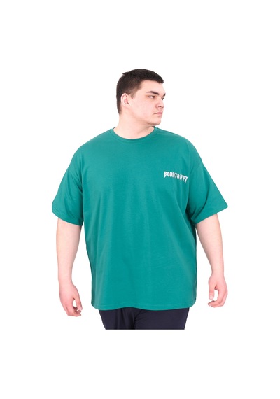 Mode Xl Büyük Beden Erkek T-shirt Bisiklet Yaka Born Tolyft U25029 Nefti Nefti
