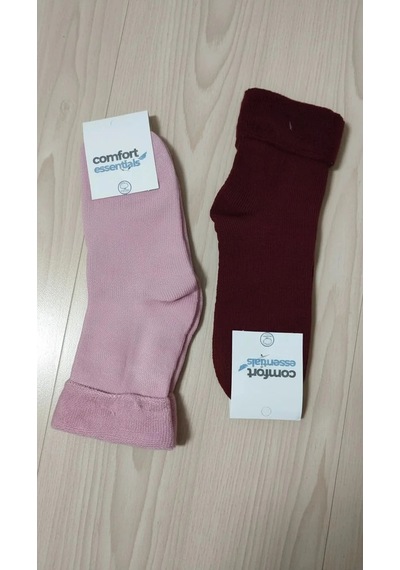 Efemicgiyimstore Bayan Kışlık Uzun Konç Havlu Çorap 12'li Paket Çok Renkli