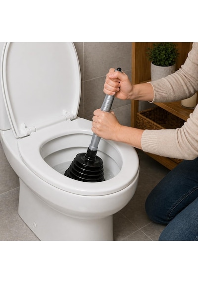 Körüklü Lavabo Pompası 25 Cm Tıkanıklık Açma Pompası Tuvalet Açıcı Pompa Banyo Mutfak Gider Açıcı Vakumlu