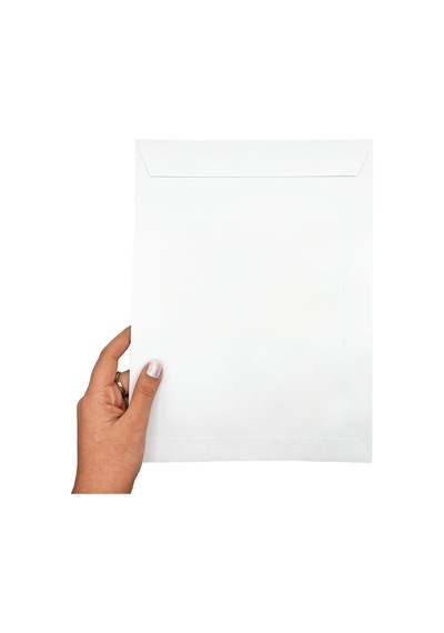 Zarf A4 Boyutunda Beyaz Torba Zarf 24x32 Cm - 50 Adet