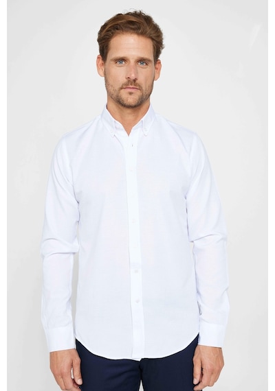 Tudors Erkek Slim Fit Dar Kesim Uzun Kollu Pamuklu Oxford Doku Kolay Ütülenebilir Beyaz Düğmeli Yaka Gömlek-31025-beyaz Beyaz Tudors Erkek Slim Fit Dar Kesim Uzun Kollu Pamuklu Oxford Doku Kolay Ütülenebilir Beyaz Düğmeli Yaka Gömlek-31025-beyaz Beyaz