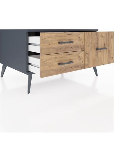 Kronos Şifonyer 3 Raflı 88x59x48 Antrasit-antrasit/çam Antrasit/çam Kronos Şifonyer 3 Raflı 88x59x48 Antrasit-antrasit/çam Antrasit/çam