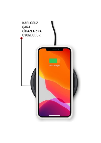 Apple Uyumlu iPhone 7 Plus Kılıf Kalp Logolu Altı Kapalı İçi Kadife Lansman Silikon Kılıf - Pembe