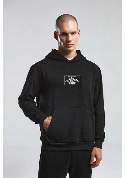 Kappa Benmanaj Erkek Beyaz Sweatshirt - Siyah Siyah