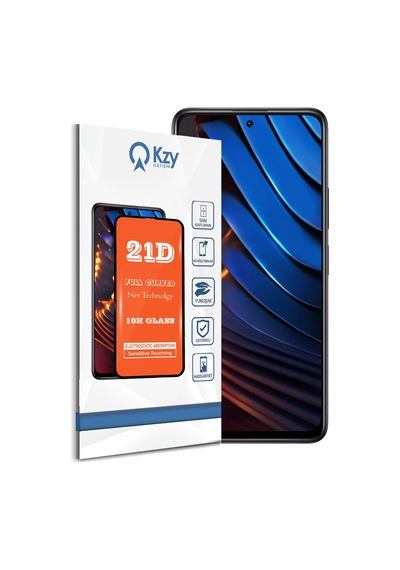 Xiaomi Poco X3 GT ile Uyumlu Tam Kaplayan 21D Temperli Ekran Koruyucu Cam