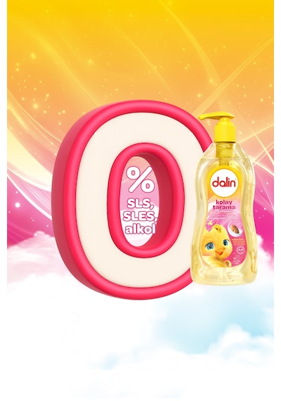 3 Adet Dalin Kolay Tarama Şampuan 700 Ml Badem