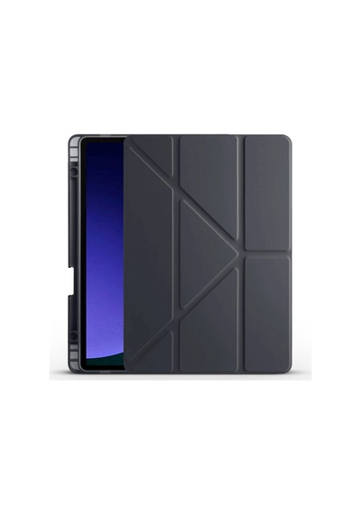 Galaxy Uyumlu Tab S9 Fe Kılıf Zore Tri Folding Kalem Bölmeli Standlı Kılıf Klasik