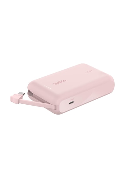Belkin Boostcharge Power Bank, Entegre Kablolu Taşınabilir Şarj C Diğer