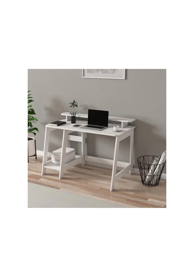Tr Country Ergonomik Çalışma Masası, Modern Bilgisayar Masası - Beyaz Diğer