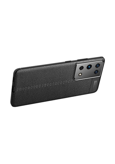 Samsung Uyumlu Galaxy S21 Ultra Kilif Deri Tarzi Niss Silikon Case 389472356