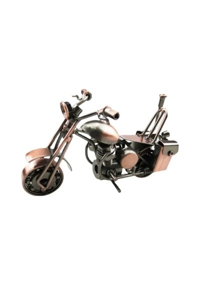 El Yapımı Vintage Demir Motorsiklet Modeli Ev-ofis Için Dekoratif Metal Süs Küçük Boy