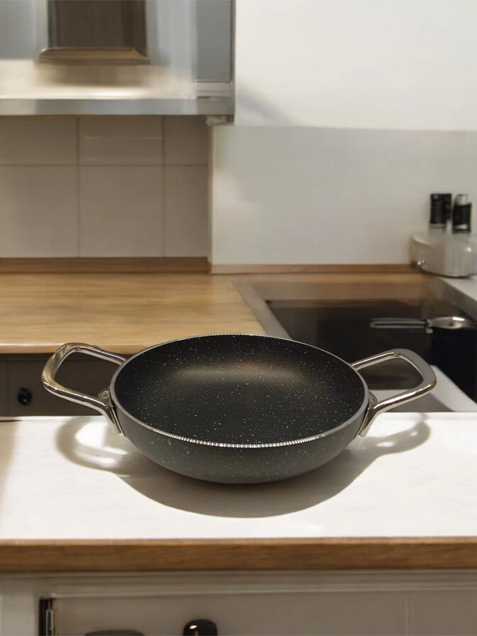 Tuna House Granit Yumurta Sahanı 18 Cm Siyah