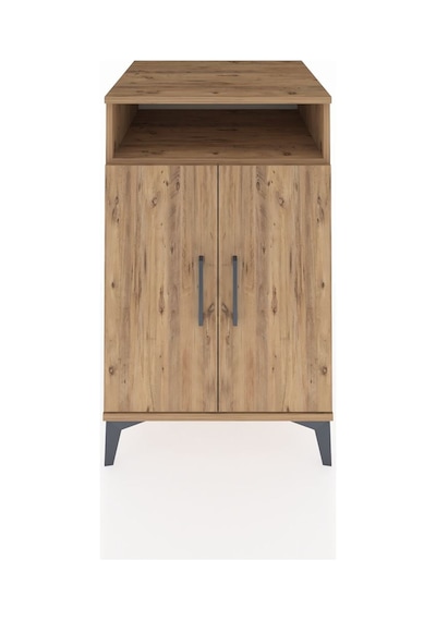 Kronos Komodin 3 Raflı 2 Kapaklı 60x59x96 Çam-çam Çam