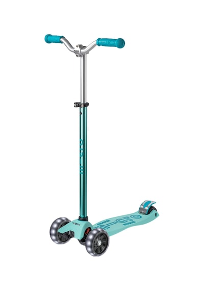 Micro Maxi Deluxe Pro Led 3 Tekerli Işıklı Çocuk Scooter Vibrant Blue Turkuaz