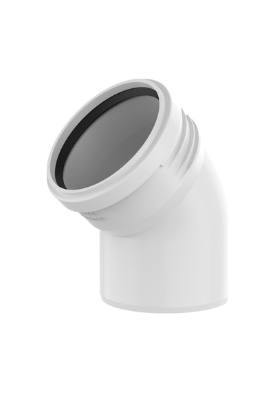 125-45 Mm Yeni Pvc Residence Açık Dirsek