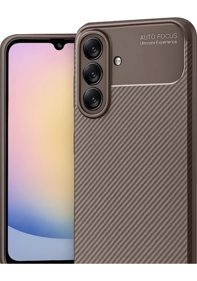 Newface Samsung Galaxy A17 5g Auto Focus Karbon Kapak - Kahverengi