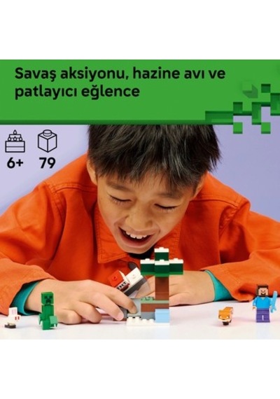 Minecraft Temalı Steve İn Tayga Macerası, 6 Yaş Ve Üzeri Eğlenceli Oyuncak
