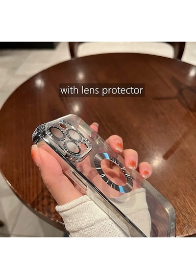 Teknomoda Oppo A60 Kılıf Logo Yeri Açık Kamera Lens Korumalı Renkli Kenarlı Şeffaf Silikon Gold