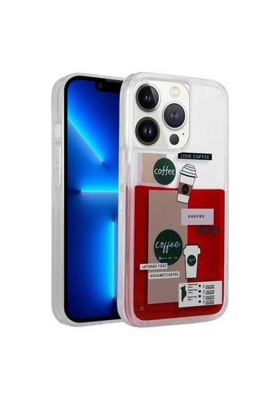 Apple Uyumlu iPhone 14 Pro Max Kılıf Drink Kahve Tasarımlı Kılıf