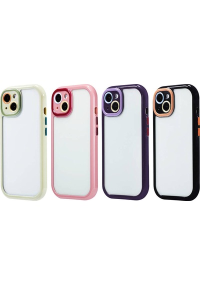 Apple İphone 13 Uyumlu Renkli Tasarımlı Kamera Korumalı Lüx Silikon Kılıf