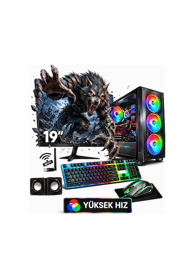 J-Tech Nemesis i5-6500 16 GB 256 GB SSD 19" Free Dos Masaüstü Bilgisayar