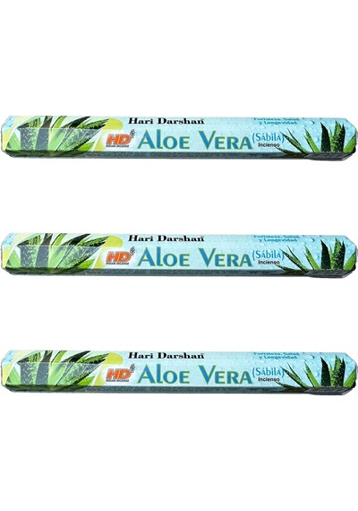 Hari Darshan Aloe Vera Çubuk Tütsü 3 x 20'li