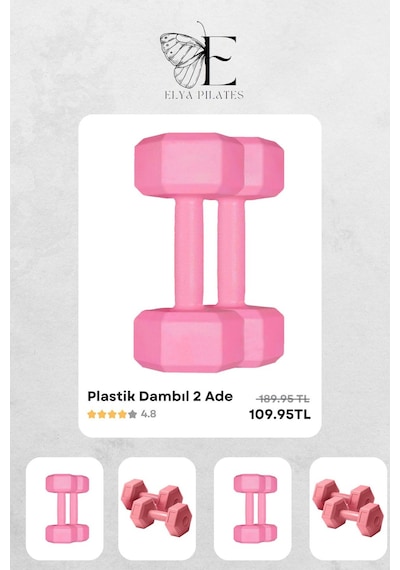 Evde Pilates Deneyimini Yükseltin: Tüm İhtiyaçlarınızı Karşılayan Pilates Seti Beyaz - Pembe