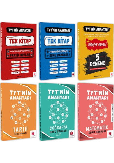 2026 Tyt'nin Anahtarı Süper 6'lı Tüm Dersler Hafıza Teknikleriyle Müzik Destekli Set