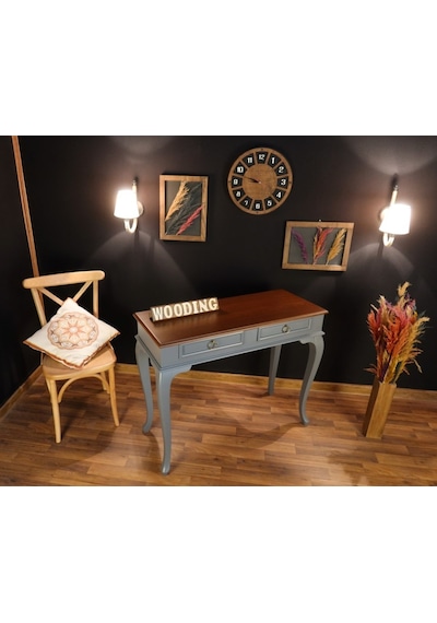 Wooding 120 Cm Çekmeceli Masif Gri Ceviz Dresuar (548588468) Gri