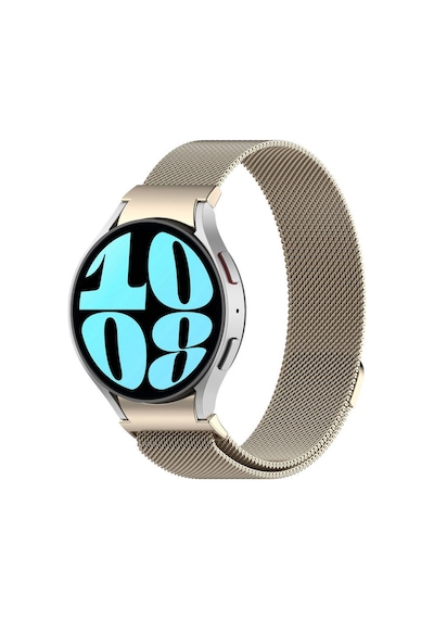 Samsung Galaxy Watch 6 44mm Uyumlu Krd-01 Metal Kordon - Pembe