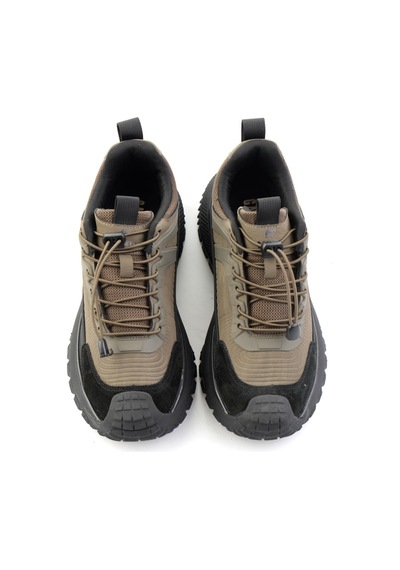 Bambi Kahve Hakiki Deri Erkek Sneaker E01175561103