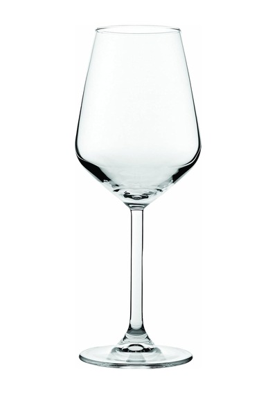 Allegra Kadeh, Cam, Şeffaf, Paket 6 Adet, 34,5 Cl Açık Mavi