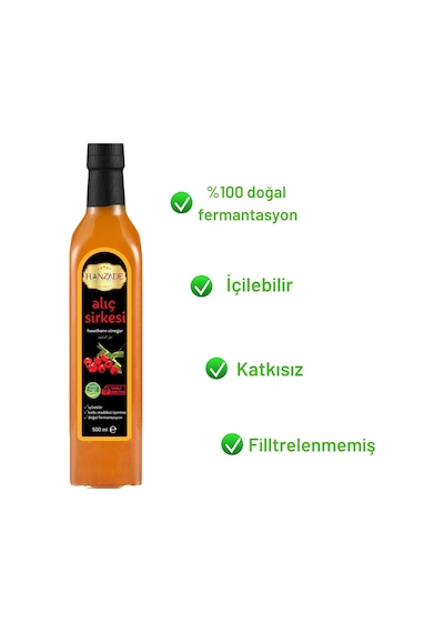 Hanzade Bitkisel Alıç Sirkesi 3 x 500 ML
