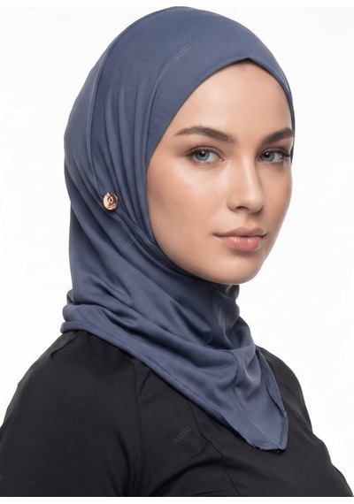 Mayovera Deniz Tesettür Bone - Boğazlı Antrasit